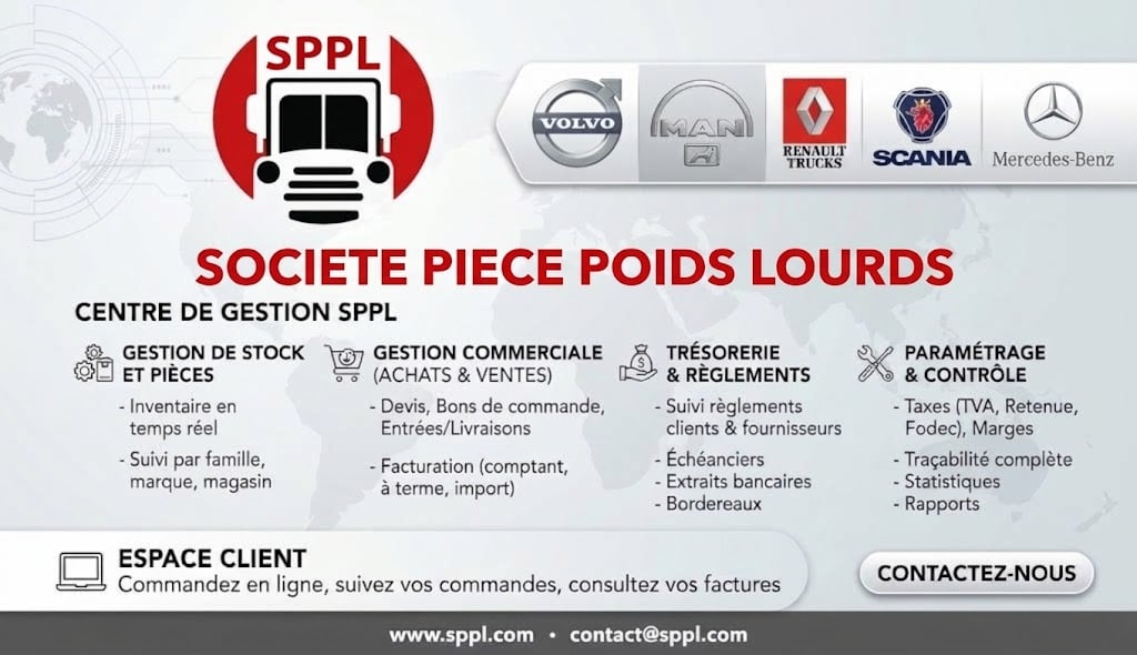 Lancement SPPL — ERP Pièces Poids Lourd